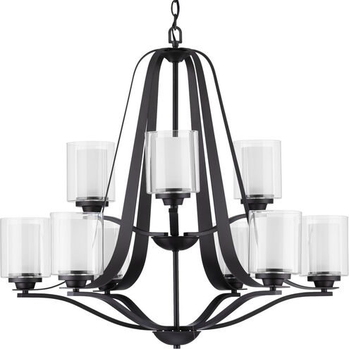 Kene 9 Light 32.75 inch Graphite Chandelier Ceiling Light