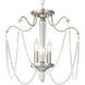 Stratham 4 Light 19 inch Brushed Nickel Semi-Flush Mount Convertible Ceiling Light, Design Series