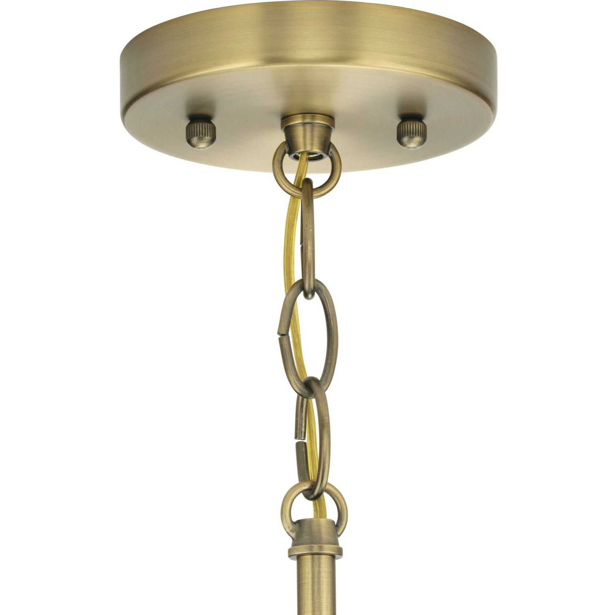 Hinton 1 Light 16 inch Vintage Brass Pendant Ceiling Light