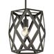 Saucedo 1 Light 12 inch Architectural Bronze Pendant Ceiling Light, Design Series