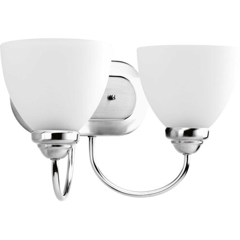 Heart 2 Light 13.69 inch Polished Chrome Bath Vanity Wall Light