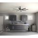 Vast 72 inch Black Ceiling Fan, Progress LED