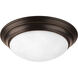Melon 1 Light 12 inch Antique Bronze Flush Mount Ceiling Light