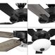 AirPro 52 inch Matte Black with Black/Rustic Charcoal Blades Ceiling Fan
