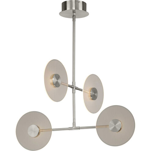 Spoke LED LED 26 inch Brushed Nickel Chandelier Ceiling Light, Progress LED