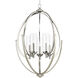 Evoke 5 Light 24.63 inch Polished Nickel Chandelier Ceiling Light, Design Series