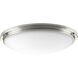 Apogee LED 27 inch Brushed Nickel Flush Mount Ceiling Light, Progress LED