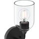 Ilia 1 Light 6 inch Matte Black Wall Sconce Wall Light