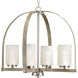 Aspen Creek 4 Light 25 inch Brushed Nickel Chandelier Ceiling Light, Design Series