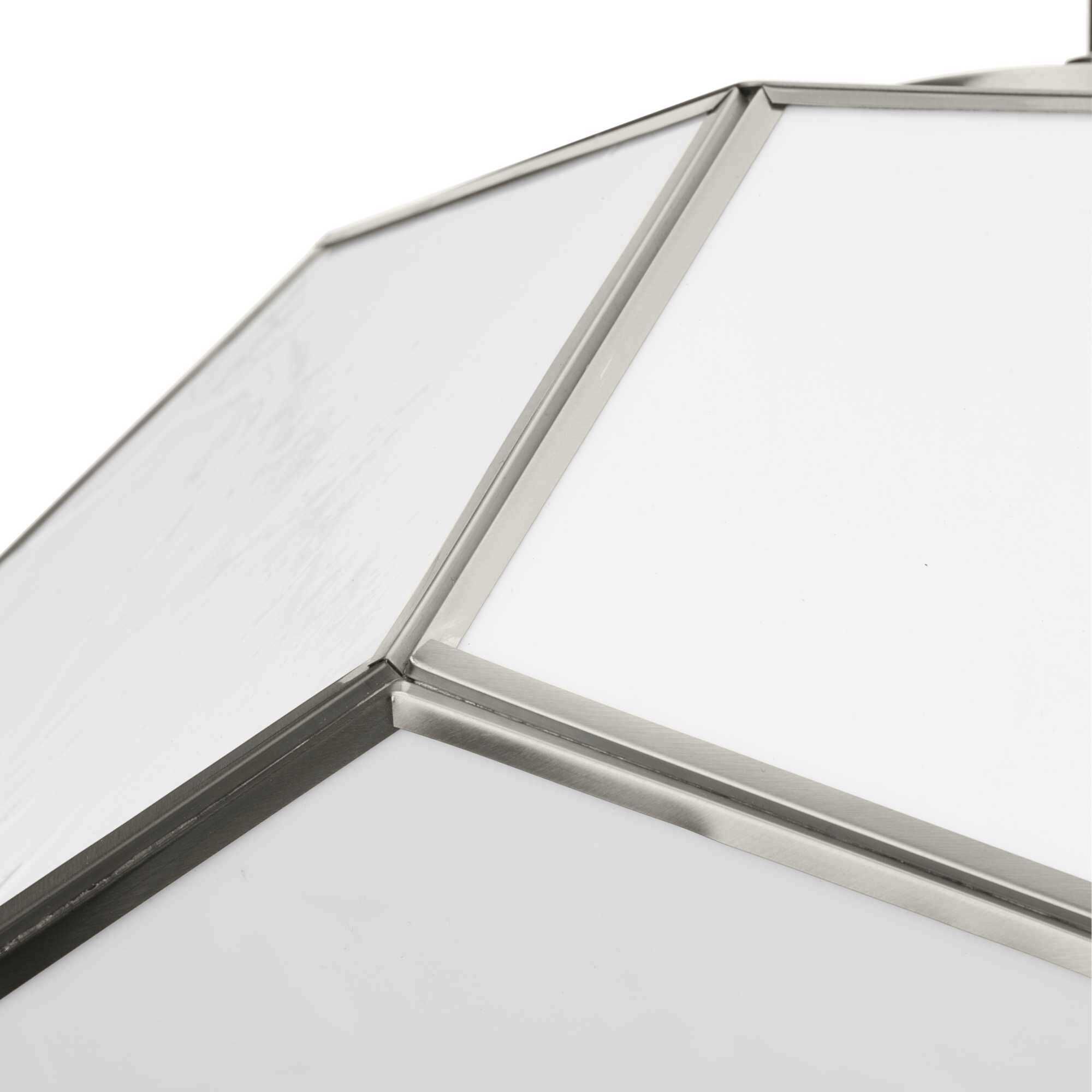 Latham 3 Light 18 inch Brushed Nickel Semi-Flush Mount Ceiling Light