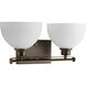 Legend 2 Light 16.12 inch Antique Bronze Bath Vanity Wall Light
