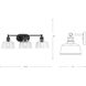 Singleton 3 Light 26.5 inch Matte Black Bath Vanity Wall Light