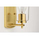 Adley 1 Light 5 inch Satin Brass Bath Vanity Wall Light