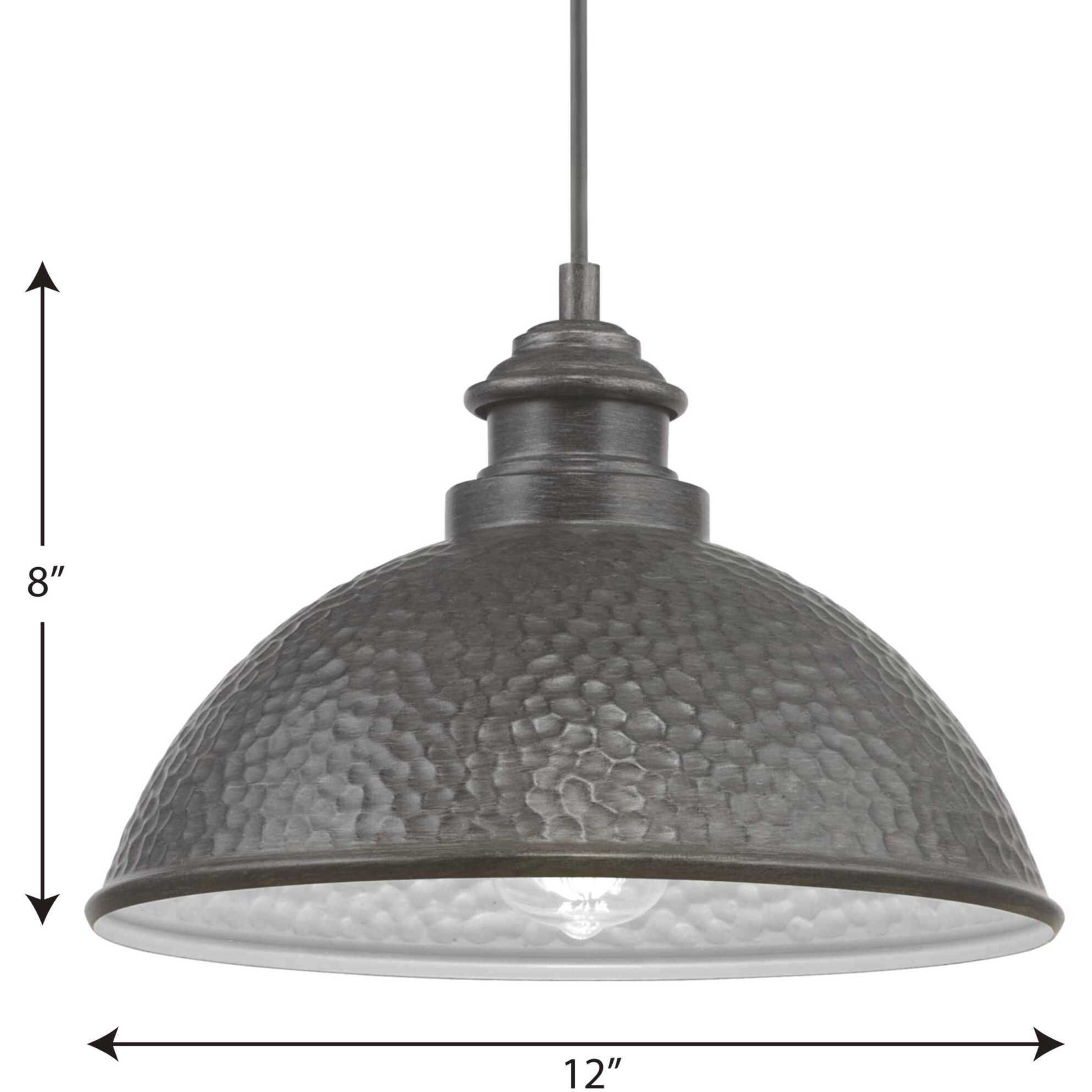 Englewood 1 Light 12 inch Antique Pewter Outdoor Hanging Lantern