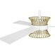 Bisbee 55 inch Satin White with Matte White Blades Outdoor Ceiling Fan