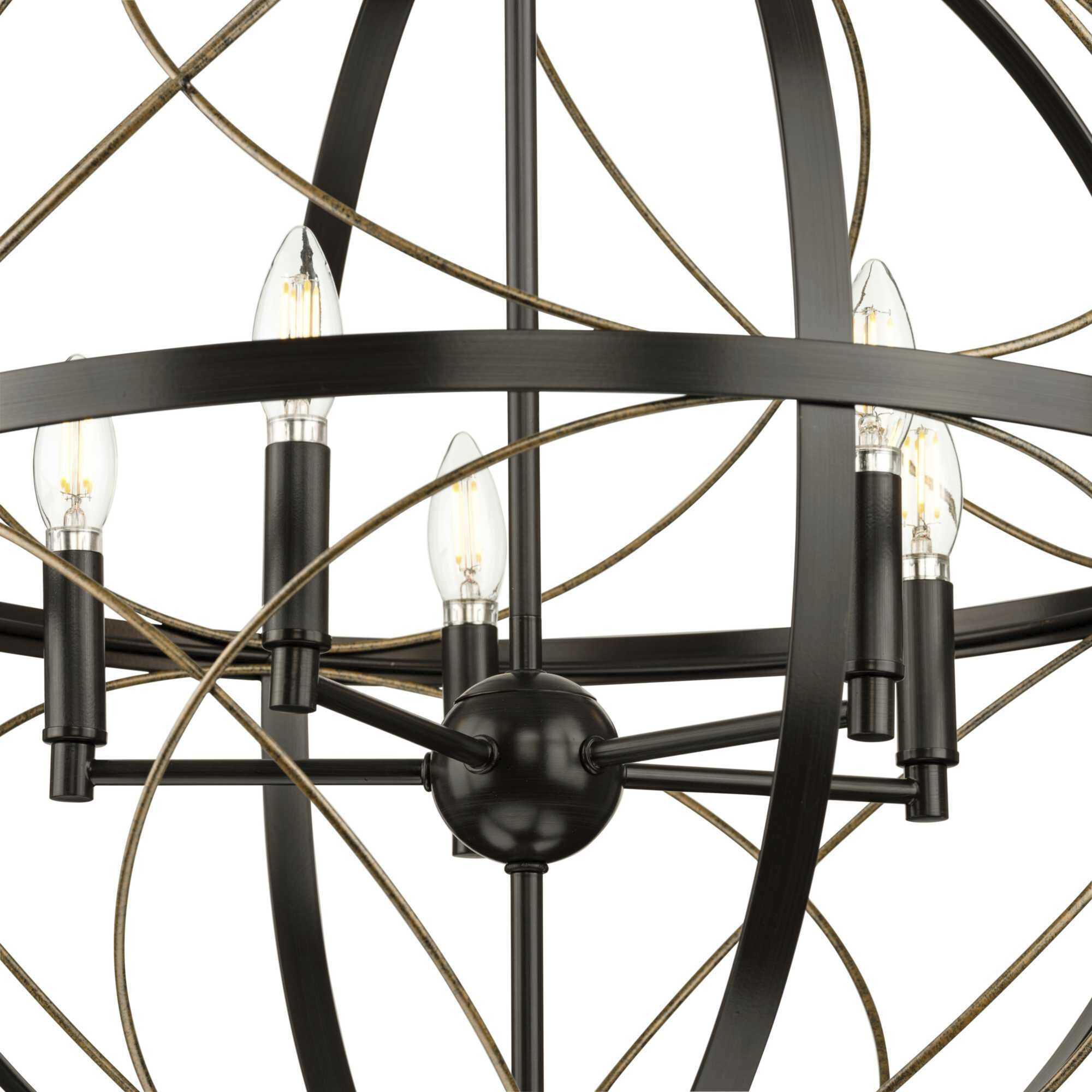 Brandywine 5 Light 22 inch Antique Bronze Pendant Ceiling Light