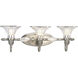 Roxbury 3 Light 26 inch Classic Silver Bath Vanity Wall Light