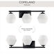 Copeland 3 Light 24 inch Matte Black Vanity Light Wall Light