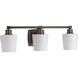 Glance 3 Light 24 inch Antique Bronze Bath Vanity Wall Light, Design Series