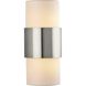 Silva 2 Light 7.87 inch Brushed Nickel Wall Sconce Wall Light, Design Series