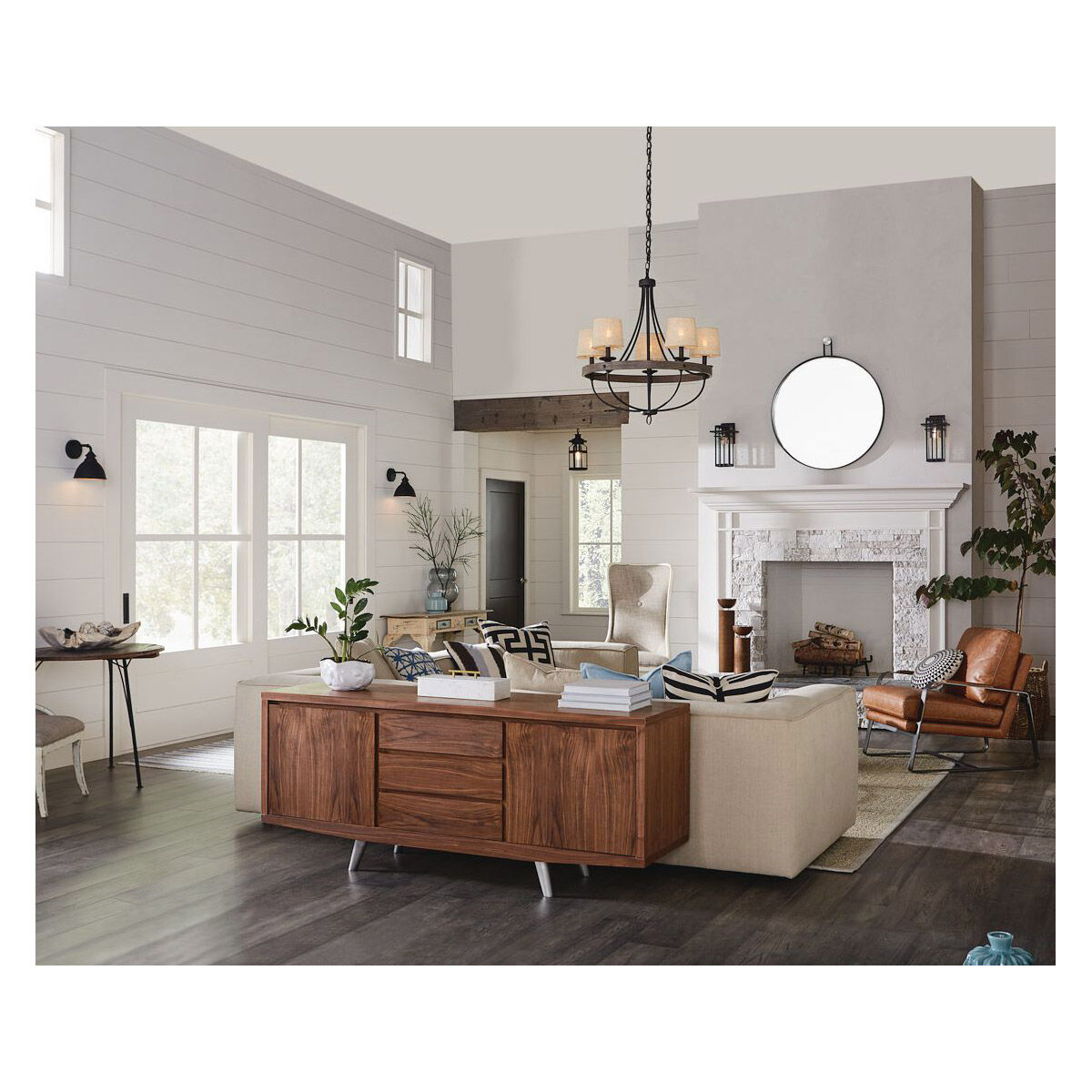 Gulliver 5 Light 26 inch Graphite Chandelier Ceiling Light