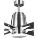 Arlo 60 inch Brushed Nickel Indoor/Outdoor Ceiling Fan, Progress LED