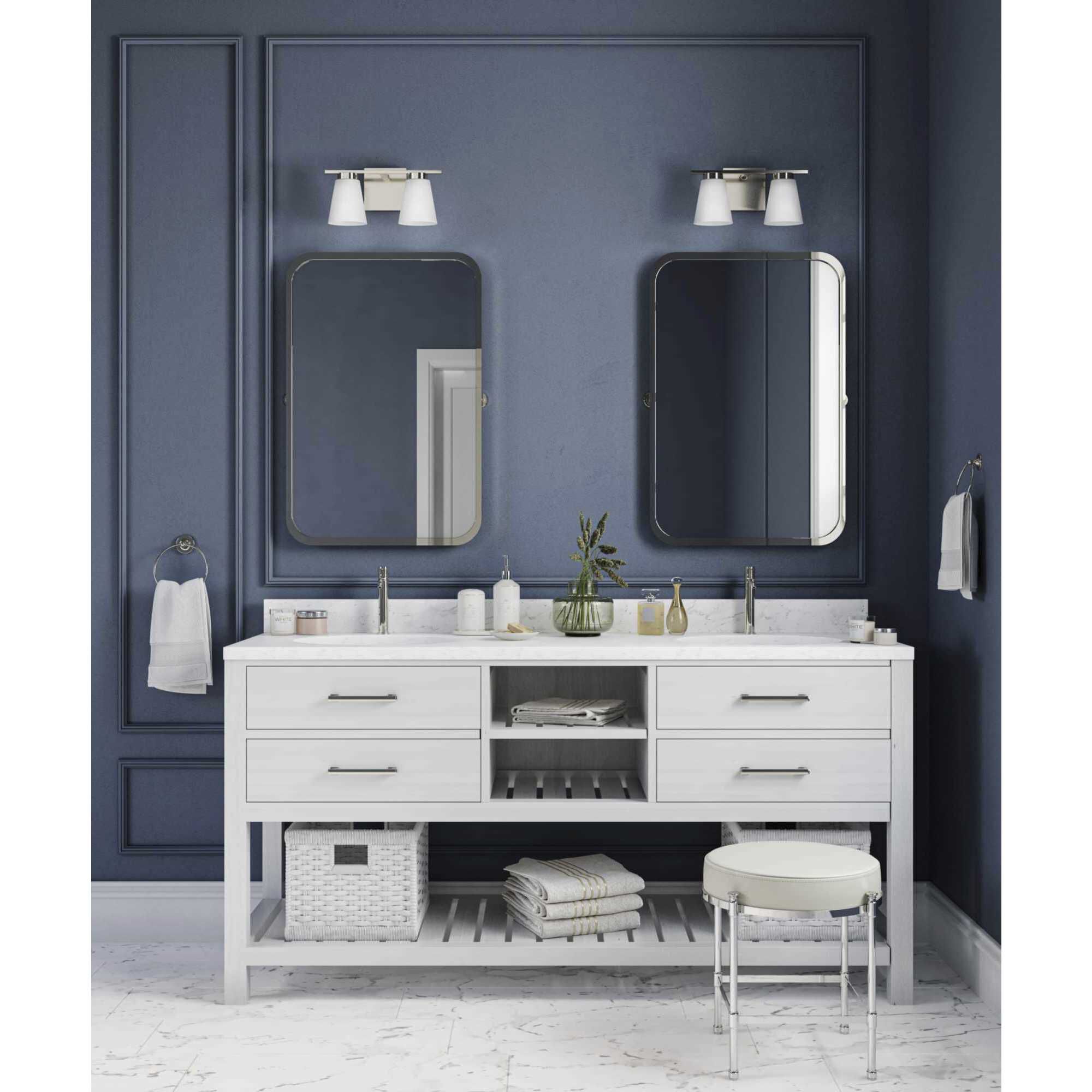 Tanner 2 Light 13 inch Brushed Nickel Vanity Light Wall Light