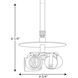 Markor 3 Light 4.75 inch Satin Brass Pendant Ceiling Light