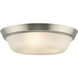 Edessa 3 Light 16 inch Brushed Nickel Flush Mount Ceiling Light