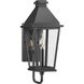 Richmond Hill 1 Light 17.5 inch Textured Black Outdoor Wall Lantern, Design Series