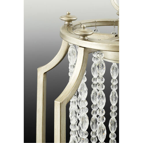 Desiree 3 Light Silver Ridge Pendant Ceiling Light, Design Series