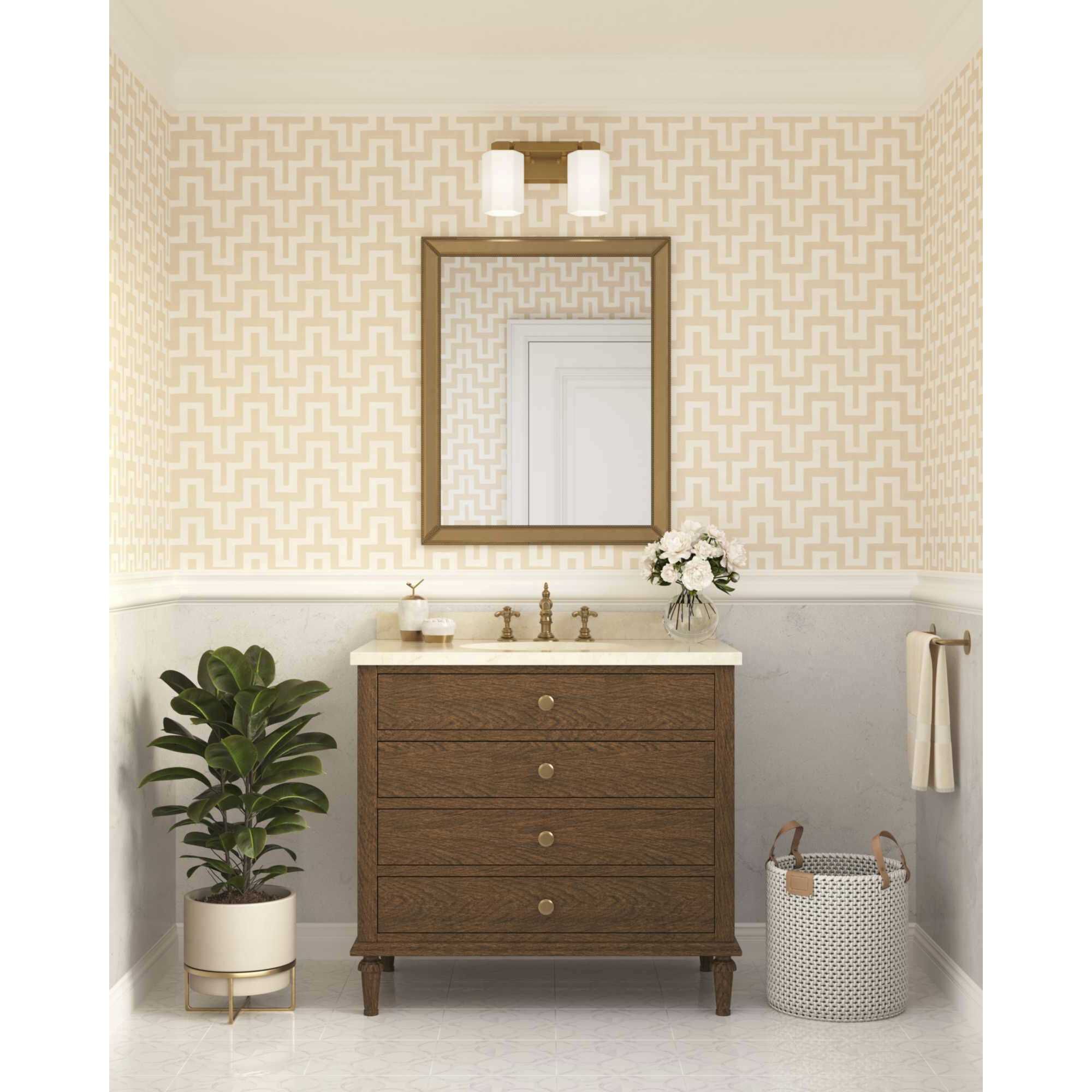 Brushed gold bathroom vanity light 2025