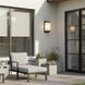 Linen Glass 1 Light 6 inch Matte Black Wall Sconce Wall Light