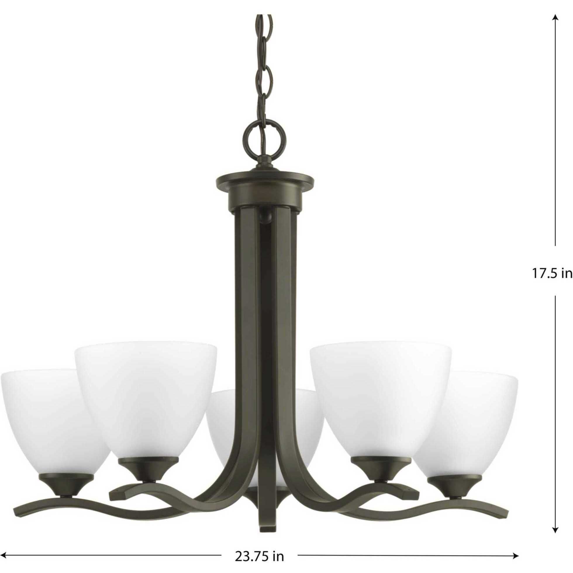 Laird 5 Light 23.75 inch Antique Bronze Chandelier Ceiling Light