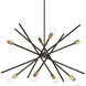 Astra 8 Light 42 inch Antique Bronze Chandelier Ceiling Light, Design Series