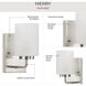 Merry 1 Light 4 inch Brushed Nickel Bath Vanity Wall Light