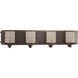 Mingle 4 Light 33 inch Antique Bronze Bath Vanity Wall Light