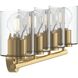 Replay 4 Light 30.75 inch Brushed Gold Bath & Vanity Light Wall Light