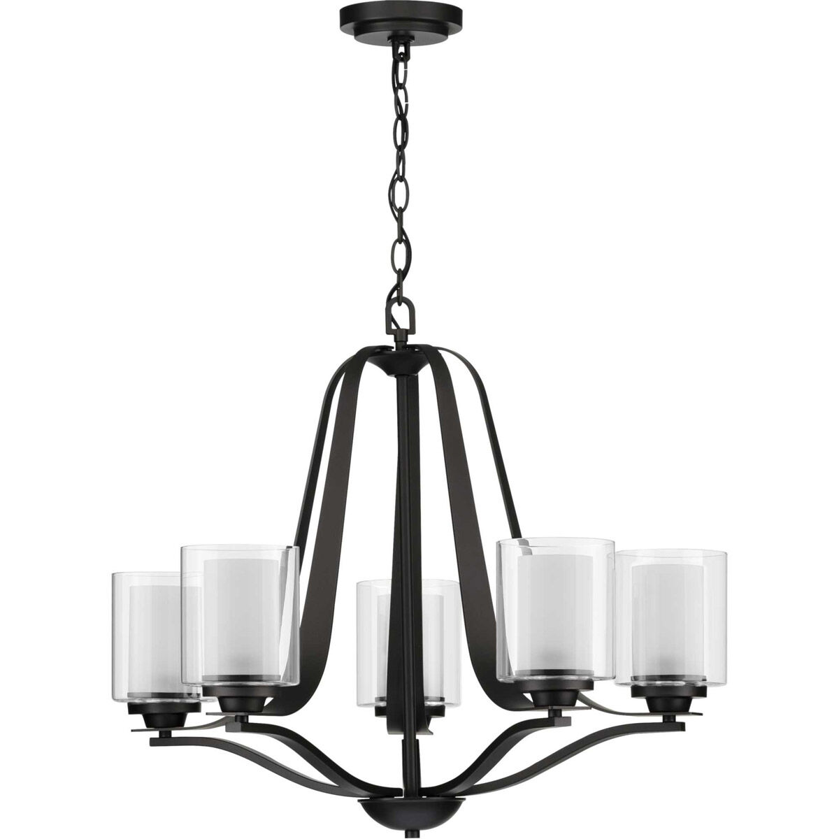 Kene 5 Light 27 inch Graphite Chandelier Ceiling Light