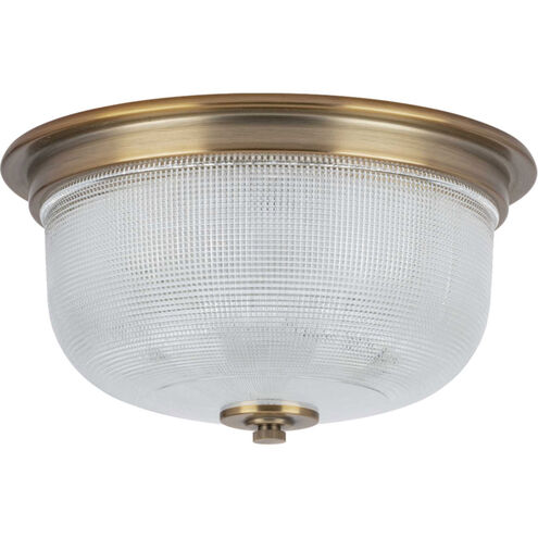Archie 2 Light 12.38 inch Vintage Brass Flush Mount Ceiling Light