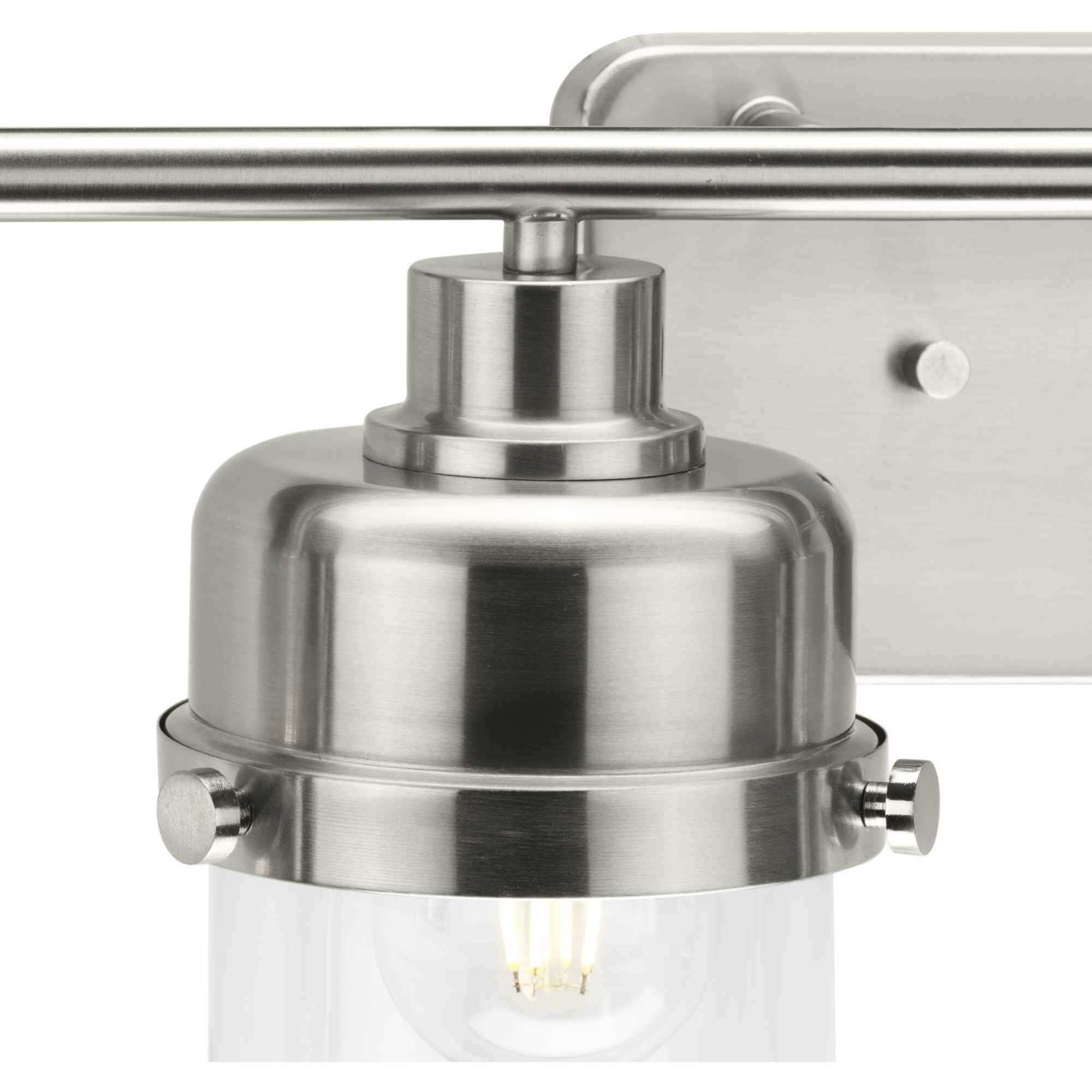 Beckner 4 Light 33.75 inch Brushed Nickel Bath Light Wall Light