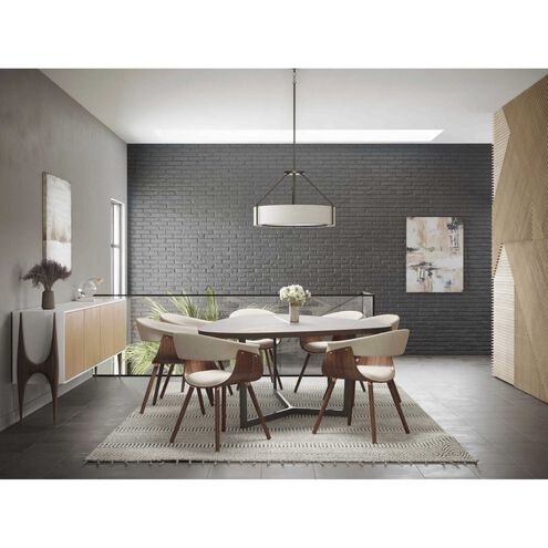 Ratio 4 Light Antique Bronze Pendant Ceiling Light, Design Series