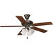 Universal 4 Light Antique Bronze Fan Light Kit in Alabaster Glass