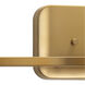 Elevate 2 Light 15 inch Brushed Bronze Bath Vanity Wall Light, Design Series