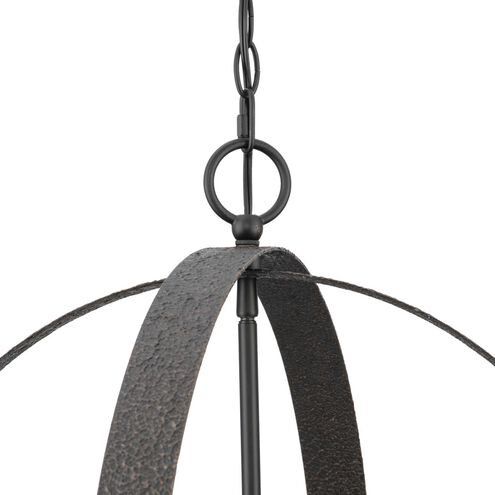 Allegheny 5 Light 22 inch Matte Black Chandelier Ceiling Light, Design Series