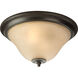 Cantata 2 Light 15 inch Forged Bronze Close-to-Ceiling Ceiling Light