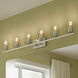 Replay 6 Light 48 inch Brushed Nickel Bath & Vanity Light Wall Light