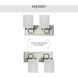 Merry 2 Light 12 inch Brushed Nickel Bath Vanity Wall Light