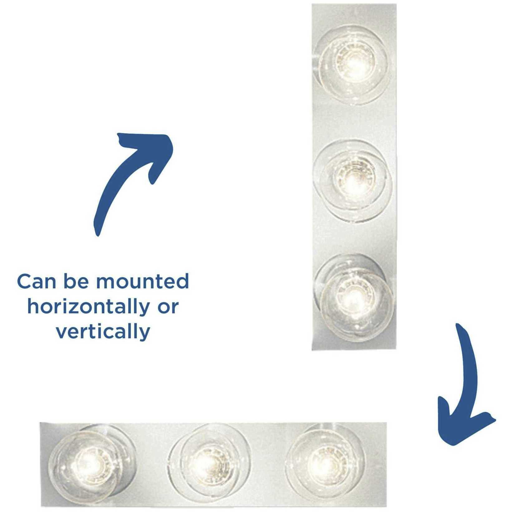 Broadway 3 Light 18 inch Polished Chrome Bath Vanity Wall Light