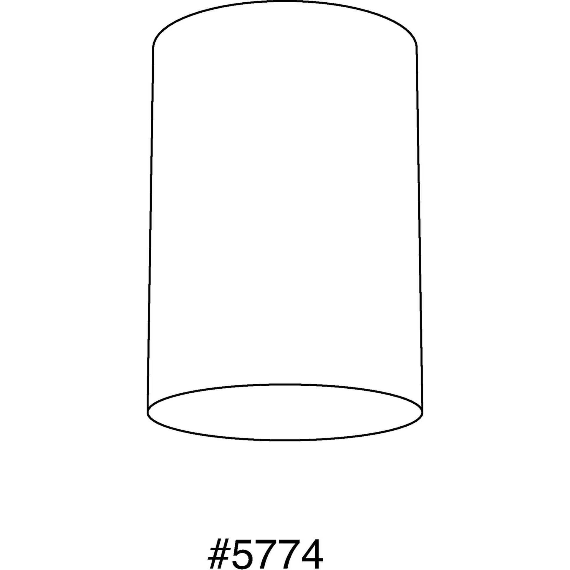 Cylinder 1 Light 5 inch Antique Bronze Outdoor Ceiling Mount Cylinder in Standard Lamping